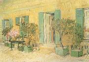 Vincent Van Gogh Exterio of a Restaurant at Asnieres (nn04) oil on canvas